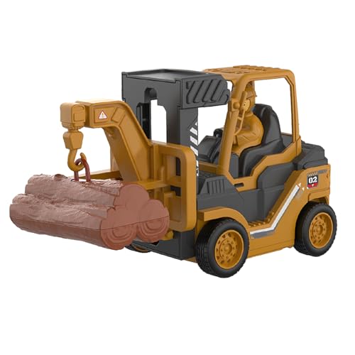 Press and Go Engineering Vehicle Interactive Inertial Design Construction Toy für Kinder Langlebige Plastikgebäude -Szene tun, als würde Man Spielen (Kran 6.1 x 5,3 x 3,1in) von Pilipane