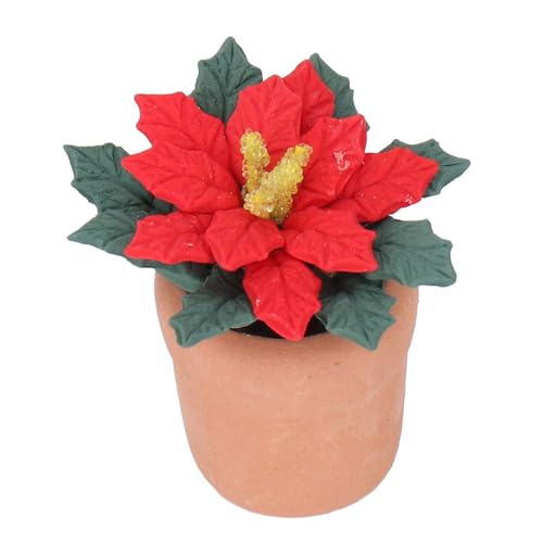 Puppenhaus Miniatur Bonsai Baum Exquisite Harz Ton Mini Bonsai Pflanze für Puppenhaus Dekor Weihnachten Wohn Accessoires 1,6x1,2 Zoll von Pilipane