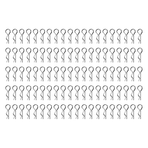 RC-Autoteile,Karosserie-Clips, 100 Stück, RC-Karosserie-Clips, Eisen, RC-Auto-Clips, R-Typ, Karosserie-Clips, Pin Für 1/10, 1/12. 1/16 RC-Auto, Metall-Karosserie-Clips, Pin RC-Autoteile,Karosserie-Clips, 100 Stück, RC-Karosserie-Clips, Eisen, RC-Auto-Clips, R-Typ, Karosserie-Clips, Pin Für 1/10, 1/12. 1/16 RC-Auto, Metall-Karosserie-Clips, Pin von Pilipane