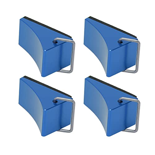 RC Model Car Wheel Chock Anti -Schlupfboden Aluminiumlegierung Langlebige Gute Fixierung für universelle Fernbedienungssteuerautos 4pcs Leuchtende Farben (Blau) von Pilipane