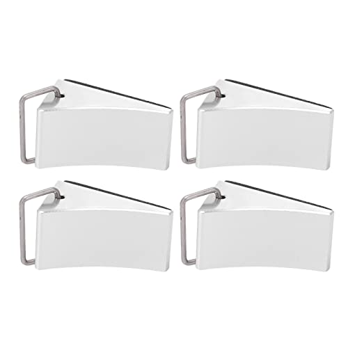 RC Model Car Wheel Chock Anti -Schlupfboden Aluminiumlegierung Langlebige Gute Fixierung für universelle Fernbedienungssteuerautos 4pcs Leuchtende Farben (Silber) von Pilipane