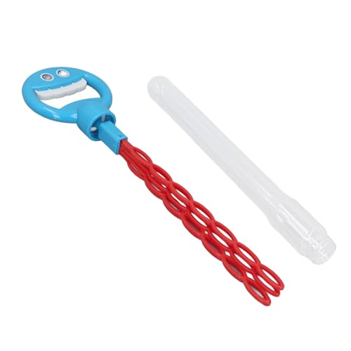 Seifenblasenstäbe, 32 Löcher, auslaufsicher, Kunststoff, lächelndes Gesicht, Seifenblasenstab, Outdoor-Spielzeug für Kinder, Garten, Park, Camping (Blau) von Pilipane