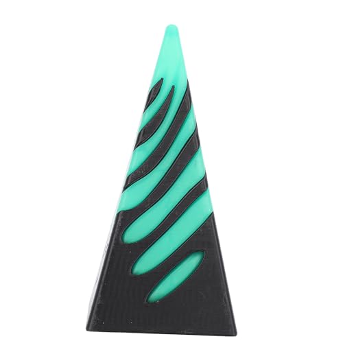 Unmögliche Pyramid -Passthrough -Angst -Linderung Multifunktionaler Schreibtische Spielzeugstress RELIVE 3D -Gedruckter Spiralkegel für Arbeitsstudie (Grün schwarz) von Pilipane