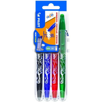 PILOT PEN 2260SG4E FTintenroller FriXion Ball 0.7 (M) Schwarz/Blau/Rot/Grün 4er Set2Go von Pilot