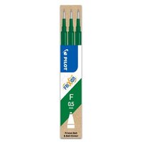 PILOT PEN 2276004F FriXion Ball 0.5 Mine grün 3er Set Tintenrollerminen von Pilot