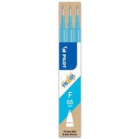 PILOT PEN 2276010F FriXion Ball 0.5 Mine hellblau 3er Set Tintenrollerminen von Pilot