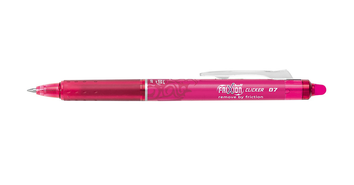 Tintenroller Frixion Ball Clicker, 0,4 mm, pink von Pilot