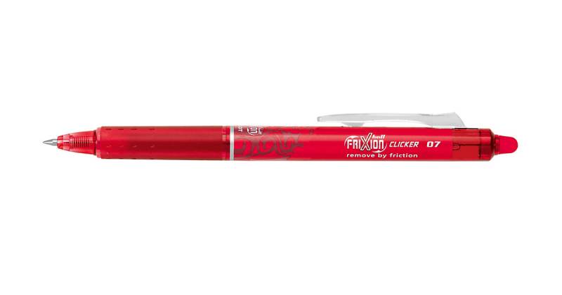 Tintenroller Frixion Ball Clicker, 0,4 mm, rot von Pilot