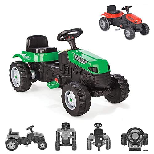 Cangaroo Pilsan Traktor zum Treten für Kinder, grün 07314 von Pilsan