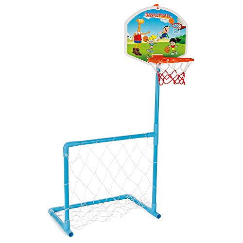 Pilsan 03-392 Magic Basketball und Fußball Set, weiß, 70 x 80 x 122cm (wlh) von Pilsan