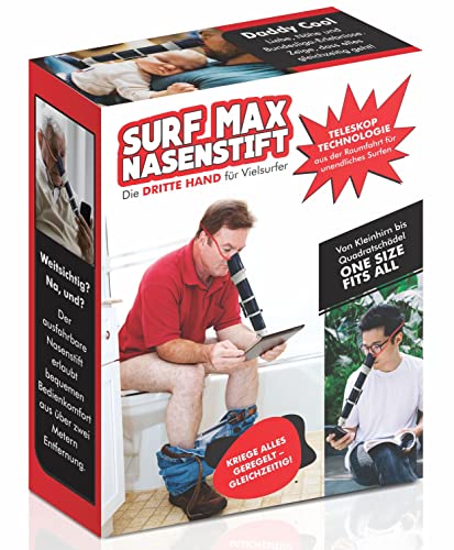 PimpMyPresent Surf Max Nasenstift, die lustige Scherz-Geschenkverpackung, Prank-Box für Dein richtiges Geschenk von PimpMyPresent