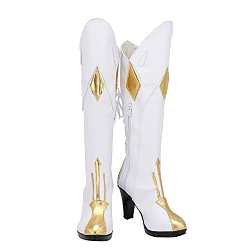 PinLian Genshin Impact Jean Gunnhildr Stiefel Schuhe Halloween Cosplay Kostüm (7 M US Female) von PinLian