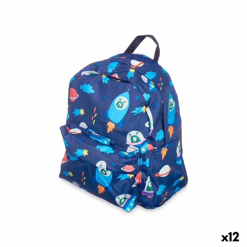 Schulrucksack Pincello 589 Bunt 28 x 12 x 22 cm Raumschiff (12 Stück) von Pincello