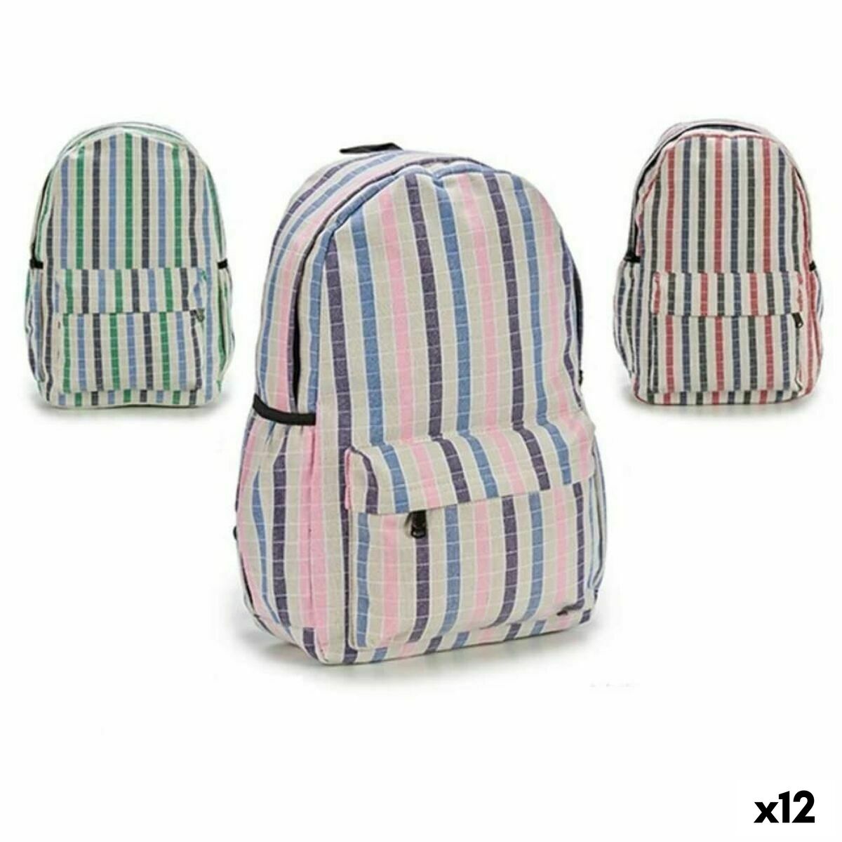 Schulrucksack Pincello AR1903643 Bunt 13 x 45 x 31 cm Streifen (12 Stück) von Pincello