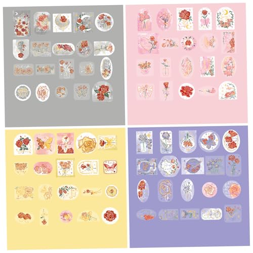 4pcs ästhetische Aufkleber, heißes Stamping Pet 3D -Blumenaufkleber, einfache Peel- und Stick -DIY niedlich für Zeitschriften, Planer, Kalender, Schreibwaren, Wasserflaschen und usw., Blume 4pcs ästhetische Aufkleber, heißes Stamping Pet 3D -Blumenaufkleber, einfache Peel- und Stick -DIY niedlich für Zeitschriften, Planer, Kalender, Schreibwaren, Wasserflaschen und usw., Blume von Pineeseatile