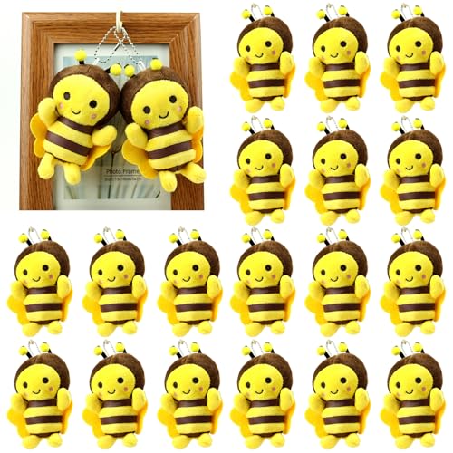 Biene Plüsch, Plüsch Bienen 20pcs 5 Zoll Baumwolle mit Bein, Arm, Tentakel, Flügel & Lächeln Ausdruck dekoratives Hängsspielzeug für Rucksack mit Perlenkette Biene Plüsch, Plüsch Bienen 20pcs 5 Zoll Baumwolle mit Bein, Arm, Tentakel, Flügel & Lächeln Ausdruck dekoratives Hängsspielzeug für Rucksack mit Perlenkette von Pineeseatile