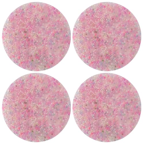Hautpflückende Zappelspielzeuge, 4pcs wählerische Pads weiche Silikon -Haut -Picking -Zappelspielzeug 2, 36 Zoll runde tragbare pickelige Pad Entspannung Angstspielzeug für Kinder Erwachsene von Pineeseatile