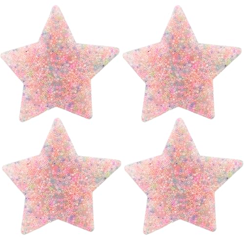 Pineeseatile Hautpflückende Zappelspielzeuge, Hautpflückungs-Zappelspielzeug, 4pcs weiches Silikon-Wähler-Pad, 3, 35 x 3, 35 Fünf-Punkte-Sternpolster, Stressreliefspielzeug für Kinder Erwachsene Pineeseatile Hautpflückende Zappelspielzeuge, Hautpflückungs-Zappelspielzeug, 4pcs weiches Silikon-Wähler-Pad, 3, 35 x 3, 35 Fünf-Punkte-Sternpolster, Stressreliefspielzeug für Kinder Erwachsene von Pineeseatile
