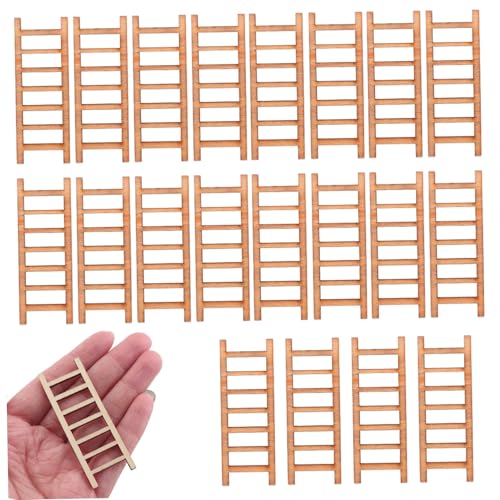 Holzleiter, 20pcs Mini-Leiter 0, 87 x 2, 32 Zoll Klassische Mini-Holz dekorative Puppenhauszubehör für Mikrolandschaftsbunden Bonsai Holzleiter, 20pcs Mini-Leiter 0, 87 x 2, 32 Zoll Klassische Mini-Holz dekorative Puppenhauszubehör für Mikrolandschaftsbunden Bonsai von Pineeseatile