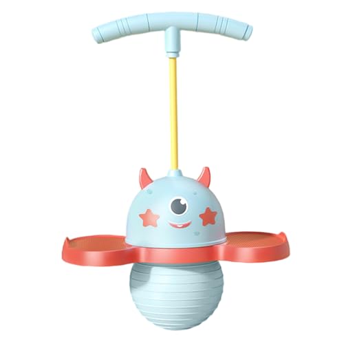 Hüpfbällchen für Kinder Hüpfbällchen nicht rutschfest und tragen resistenten niedlichen und lustigen Ball mit einstellbarem Griff sensorisches Motor-Training für Kinder Erwachsene, mit Pumpe & Gasnad von Pineeseatile