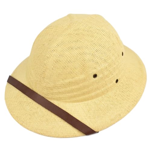 Kernhelme für Männer, Hut, einstellbare Antibugs Kernhelm, tragbare Helme für Männer, eine Sun-Hüte und Frauen, Sommer, Beige von Pineeseatile