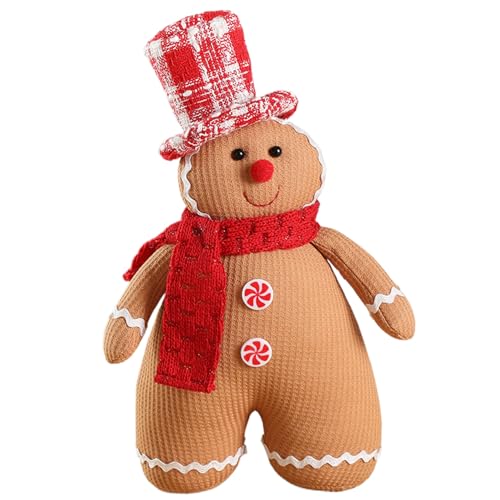 Lebkuchenplüsch, Lebkuchenplüsch mit Kleidung auf Standing Haltung Dekor, die entzückende Weihnachtsdekoration für Zuhause, Party, Karneval, Mann gestopft wurde Lebkuchenplüsch, Lebkuchenplüsch mit Kleidung auf Standing Haltung Dekor, die entzückende Weihnachtsdekoration für Zuhause, Party, Karneval, Mann gestopft wurde von Pineeseatile