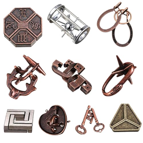Metall puzzletwin Key Lock -Puzzle, 10pcs klassisches Metall -Lock -Puzzle, traditionelle Hirnteaser -Rätsel für Spiele, Entsperren des Verriegelungs -Hirnteaser -Spielzeuggeschenke für Erwachsene un Metall puzzletwin Key Lock -Puzzle, 10pcs klassisches Metall -Lock -Puzzle, traditionelle Hirnteaser -Rätsel für Spiele, Entsperren des Verriegelungs -Hirnteaser -Spielzeuggeschenke für Erwachsene un von Pineeseatile