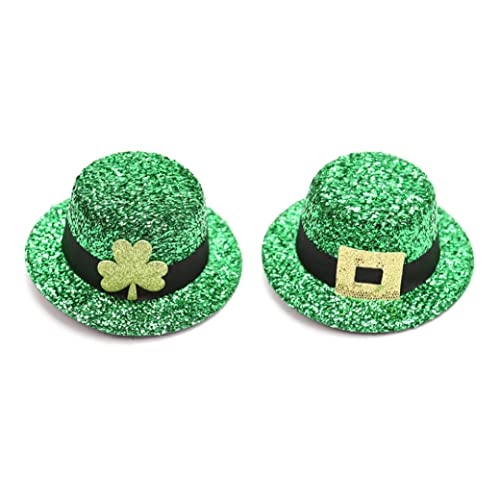 Mini St. Patricks Day Hut Grüne Mini Top Hut Haarnadel Haarzubehör für St. Patricks Day Decor 2pcs Hüte von Pineeseatile