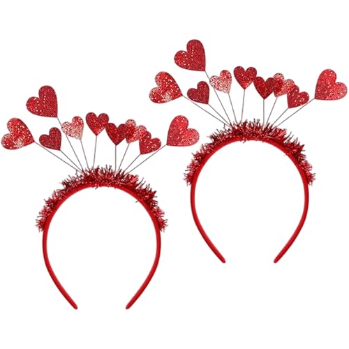 Pineeseatile Paillettenstirnband, Herzstirnband, 2pcs Red Heart Crown Haarbänder, Paillettenstirnbänder für Frauen Valentinstag Hochzeits Geburtstag Pineeseatile Paillettenstirnband, Herzstirnband, 2pcs Red Heart Crown Haarbänder, Paillettenstirnbänder für Frauen Valentinstag Hochzeits Geburtstag von Pineeseatile