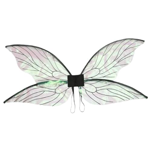 Pineeseatile Angel Wing, 30x14 Zoll Sparkling Wing mit elastischem Riemen, farbenfrohes Feenkostüm für Dress -up Elf Cosplay Fairy Kostüm Geburtstagsfeier, Cupid Pineeseatile Angel Wing, 30x14 Zoll Sparkling Wing mit elastischem Riemen, farbenfrohes Feenkostüm für Dress -up Elf Cosplay Fairy Kostüm Geburtstagsfeier, Cupid von Pineeseatile