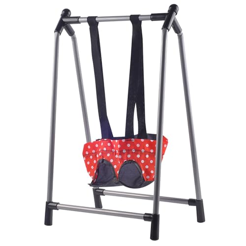Pineeseatile Babypuppenschwung, leichte Puppenschwung mit faltbarem Metallständer, niedliches Babyspielzeug, Möbel, Accessoires für Jungen und Mädchen Geschenke, Hochstuhlspielzeuge Pineeseatile Babypuppenschwung, leichte Puppenschwung mit faltbarem Metallständer, niedliches Babyspielzeug, Möbel, Accessoires für Jungen und Mädchen Geschenke, Hochstuhlspielzeuge von Pineeseatile