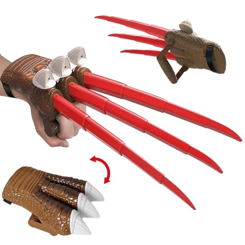 Pineeseatile Dinosaurierkrallen, versenkbare Krallen Dinosaurierspielzeug, realistische Plastikkinderspielzeug für Weihnachten Halloween Cosplay -Party -Geburtstagsgeschenke, Rückfahrklauen Pineeseatile Dinosaurierkrallen, versenkbare Krallen Dinosaurierspielzeug, realistische Plastikkinderspielzeug für Weihnachten Halloween Cosplay -Party -Geburtstagsgeschenke, Rückfahrklauen von Pineeseatile