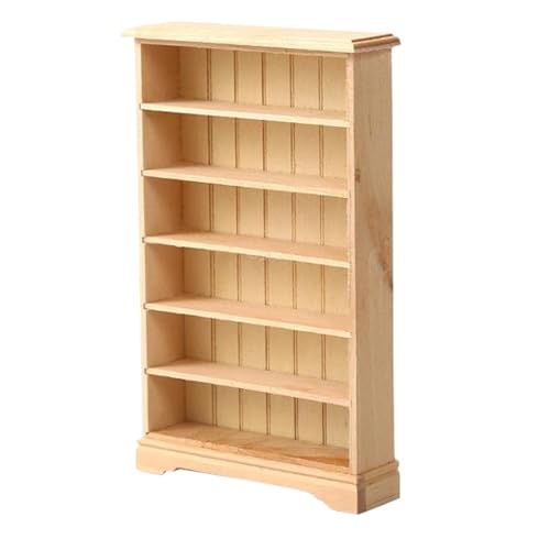 Pineeseatile Dollhouse -Bücherregal 1:12 Skala Klassische hölzerne Mini Möbel 6x1x4 Zoll DIY Miniatur Bücherregal für Mini Dollhouse Accessoires Kinder Rollengeschenke, Möbel Pineeseatile Dollhouse -Bücherregal 1:12 Skala Klassische hölzerne Mini Möbel 6x1x4 Zoll DIY Miniatur Bücherregal für Mini Dollhouse Accessoires Kinder Rollengeschenke, Möbel von Pineeseatile