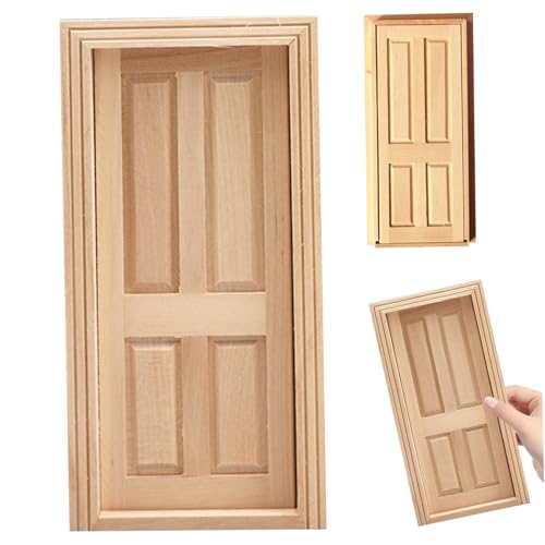 Pineeseatile Dollhouse Door lustige lebensechte 1:12 Klassische hölzerne Miniaturtür DIY Accessoires Dollhouse Möbel für Dekor Kinder Rollenspiele Geschenke Pineeseatile Dollhouse Door lustige lebensechte 1:12 Klassische hölzerne Miniaturtür DIY Accessoires Dollhouse Möbel für Dekor Kinder Rollenspiele Geschenke von Pineeseatile
