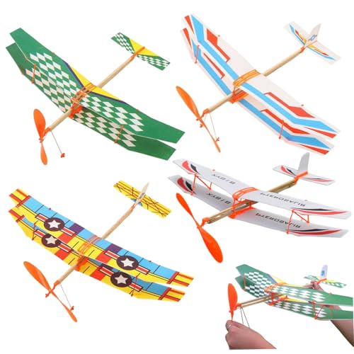 Pineeseatile Foam Flugzeug, 4pcs Foam Flugzeuge für Kinder, Bildungsgummi -Band -Flugzeuge 20x17 Windup Flying Segelflugzeughandwerksspielzeug für Kinderpartybevorzugungen im Freien im Freien Pineeseatile Foam Flugzeug, 4pcs Foam Flugzeuge für Kinder, Bildungsgummi -Band -Flugzeuge 20x17 Windup Flying Segelflugzeughandwerksspielzeug für Kinderpartybevorzugungen im Freien im Freien von Pineeseatile