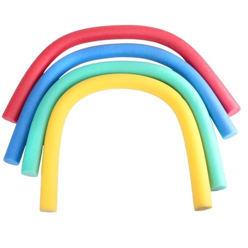 Pineeseatile Foam Nudel, 4pcs Pool -Nudeln, 59 Zoll EPE Weichschaum Nudel, 4 Farben wasserdichtes Schwimmen, Starke Auftriebschwimmschwimmen für Kinder Erwachsene von Pineeseatile