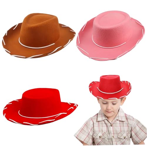 Pineeseatile Kleinkind Cowboyhut, Kinder Cowboyhut 3pcs 3 Farbdurchschnittgröße Nicht gewebter Stoff Kleinkind mit String Western Cap für Jungen & Mädchen Pineeseatile Kleinkind Cowboyhut, Kinder Cowboyhut 3pcs 3 Farbdurchschnittgröße Nicht gewebter Stoff Kleinkind mit String Western Cap für Jungen & Mädchen von Pineeseatile