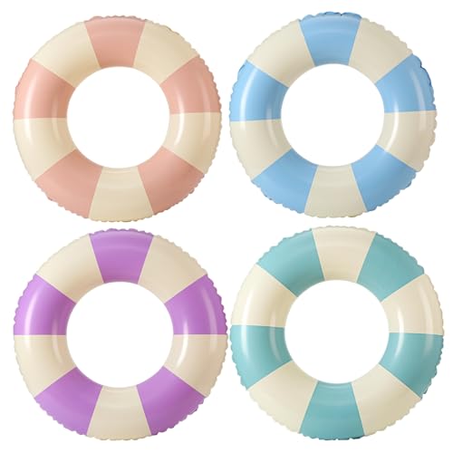 Pineeseatile Poolring Schwimmer, aufblasbare Poolringe für Erwachsene, 4pcs 30 Zoll großer Auftriebsring Float mit Griff für Sommerstrandschwimmen Pineeseatile Poolring Schwimmer, aufblasbare Poolringe für Erwachsene, 4pcs 30 Zoll großer Auftriebsring Float mit Griff für Sommerstrandschwimmen von Pineeseatile