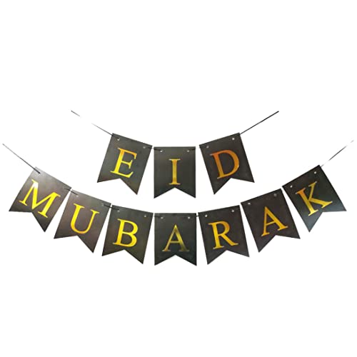 Pineeseatile Ramadan Dekorationen Eid Mubarak Banner Star Moon Lantern Garland Muslimische Islamische Partei liefert Banner von Pineeseatile