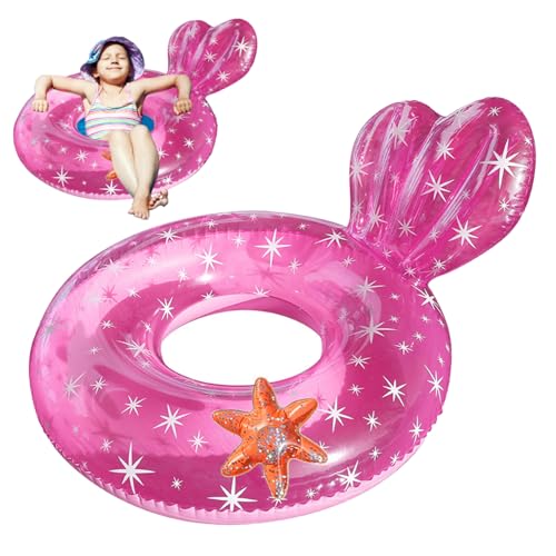 Pineeseatile Transparenter schwimmender Ring, Schwimmring Kinder transparent schwimmend mit Rückenlehne Design süßes aufblasbares Schwimmrohr für Wassersport für 5-9 Jahre Kinder geeignet Pineeseatile Transparenter schwimmender Ring, Schwimmring Kinder transparent schwimmend mit Rückenlehne Design süßes aufblasbares Schwimmrohr für Wassersport für 5-9 Jahre Kinder geeignet von Pineeseatile