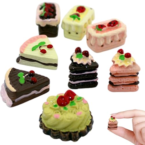 Puppenhauszubehör, 8pcs/Set Miniaturpuppenhauszubehör Mini -Kuchen -Food -Spielzeug niedliche Kuchenmodell Miniaturmaterial für die Dekoration Puppenhauszubehör, 8pcs/Set Miniaturpuppenhauszubehör Mini -Kuchen -Food -Spielzeug niedliche Kuchenmodell Miniaturmaterial für die Dekoration von Pineeseatile