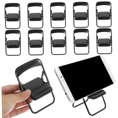 Puppenstuhl, 10pcs Puppenstuhl, Mini Klappbare Plastik Black Dollhouse Möbel Süßes Miniaturmöbel für Puppenhauszubehör für Dekor, Telefonständer Puppenstuhl, 10pcs Puppenstuhl, Mini Klappbare Plastik Black Dollhouse Möbel Süßes Miniaturmöbel für Puppenhauszubehör für Dekor, Telefonständer von Pineeseatile