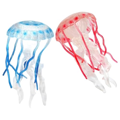 Qualle Toy, Quallen -Figur 2PCS 2 Farb Realistische gefälschte detaillierte und pädagogische Spielzeugfische für Kinder Dekorative PVC -Meeretier -Figuren für Zuhause, Vorschule, Kindergarten Qualle Toy, Quallen -Figur 2PCS 2 Farb Realistische gefälschte detaillierte und pädagogische Spielzeugfische für Kinder Dekorative PVC -Meeretier -Figuren für Zuhause, Vorschule, Kindergarten von Pineeseatile