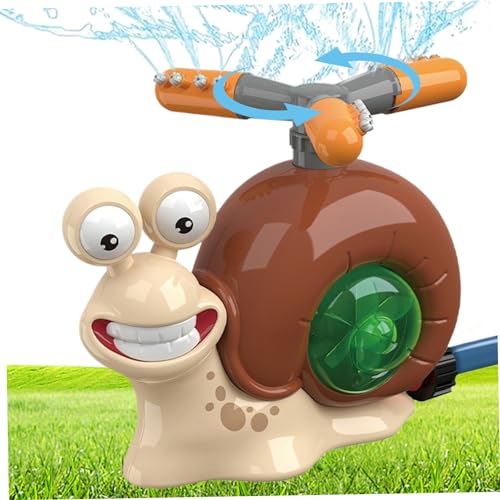 Wassersprinkler für Kinder, Sprinkler für Garten Kinder Schnecken Sommer Yard Wassersprinkler 360-Grad Drehspray Spray Kleinkind Outdoor-Spielzeug für Gartenrasen von Pineeseatile
