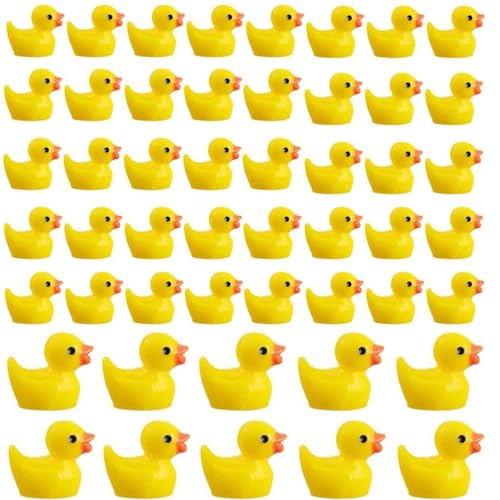 Winzige Enten, 50pcs leuchtende Mini -Plastikenten, süße gelbe Miniatur, 0, 8 x 0, 6 Mini -Figuren für Puppenhäuser, Garten, Topfpflanzendekor Winzige Enten, 50pcs leuchtende Mini -Plastikenten, süße gelbe Miniatur, 0, 8 x 0, 6 Mini -Figuren für Puppenhäuser, Garten, Topfpflanzendekor von Pineeseatile