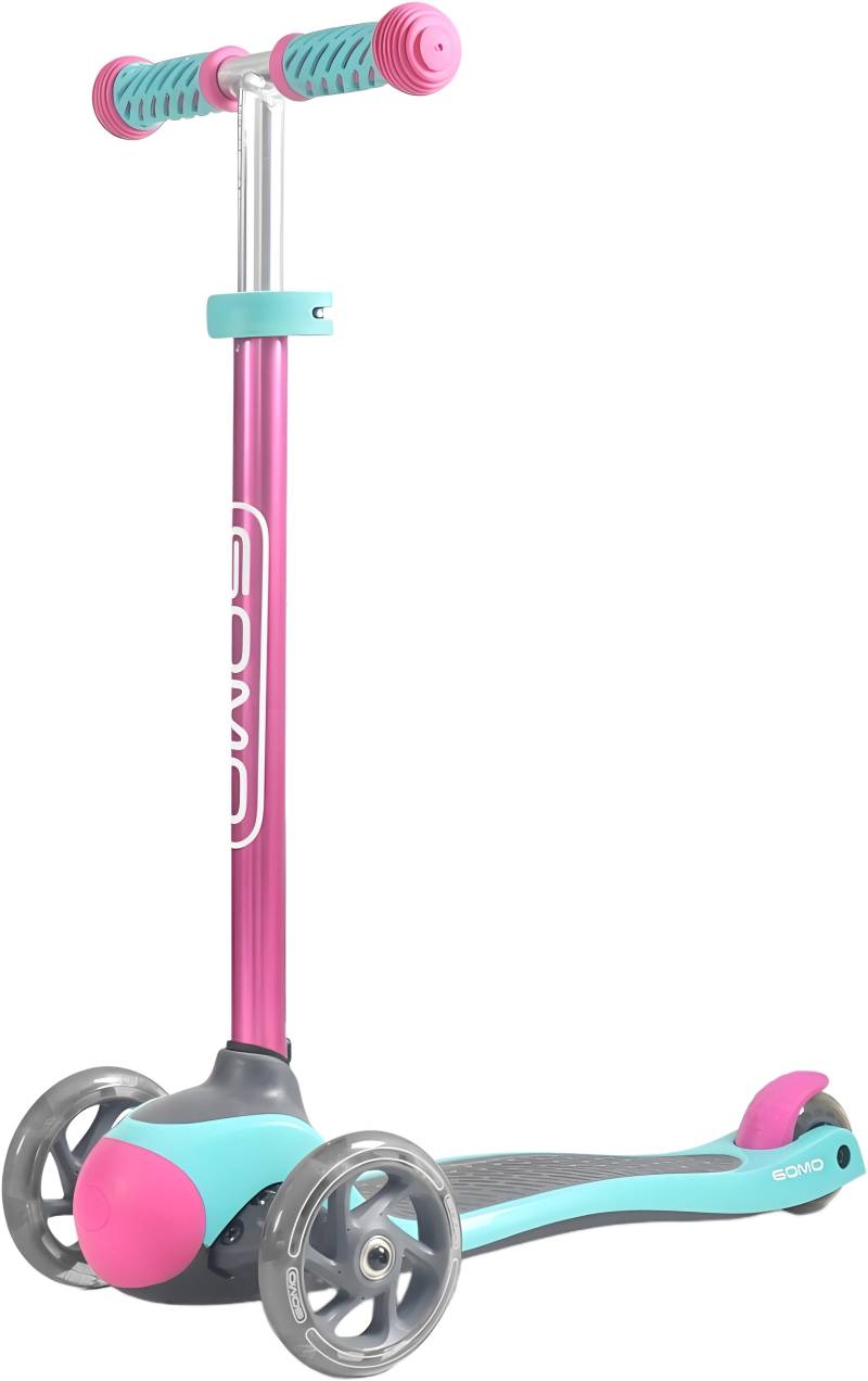 Pinepeak 3-rädriger Tretroller, Blau/Pink von Pinepeak