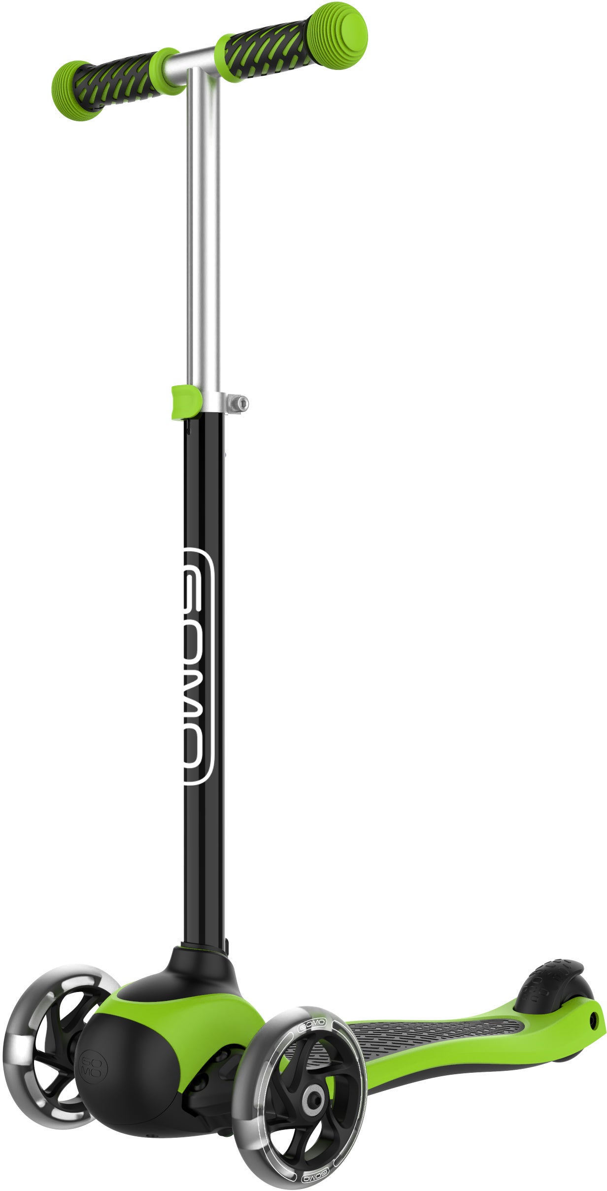 Pinepeak 3-rädriger Tretroller, Schwarz/Grün von Pinepeak