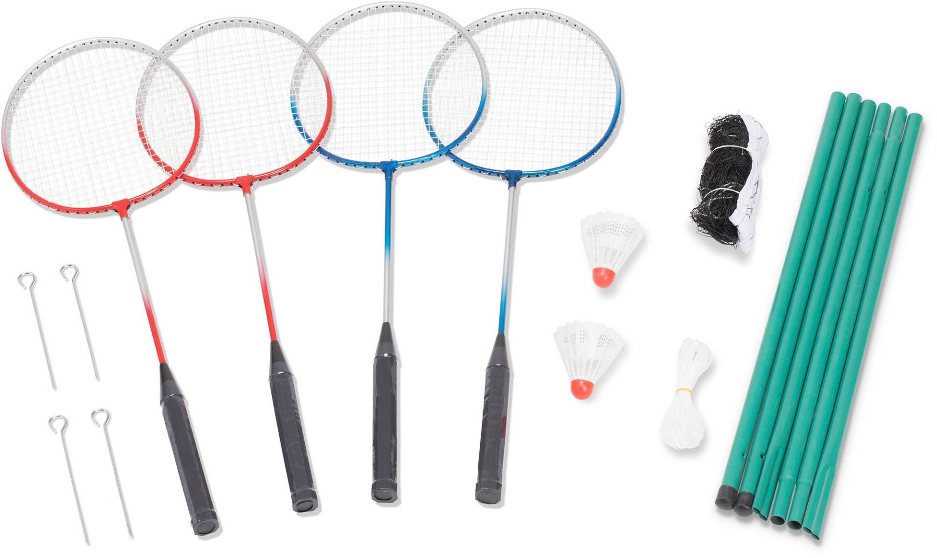 Pinepeak Badmintonset Vier Spieler von Pinepeak