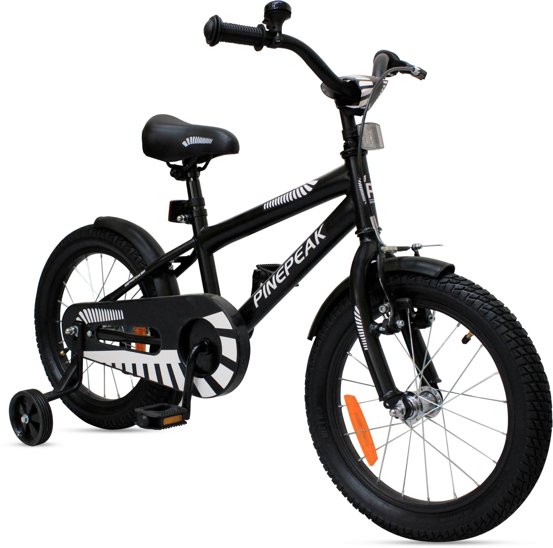 Pinepeak Kinderfahrrad 16 Zoll Aiden, Schwarz Pinepeak Kinderfahrrad 16 Zoll Aiden, Schwarz von Pinepeak