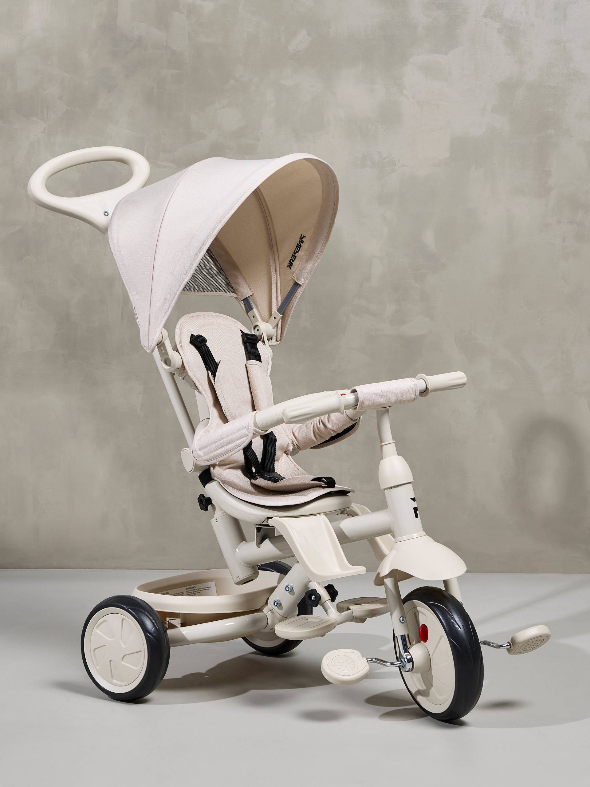 Pinepeak Mono Tri 6-in-1 Dreirad, Beige von Pinepeak